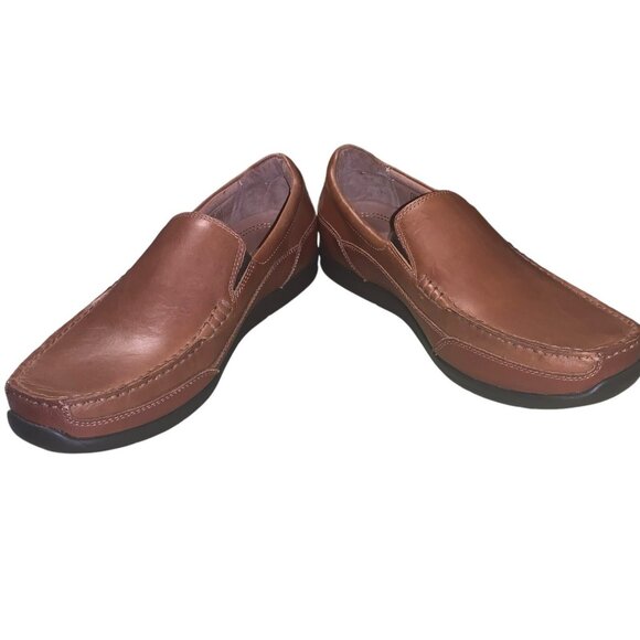 Vionic Preston Men's Brown Leather Slip-on Loafer Comfortable Shoes Size 8.5M - Picture 3 of 7